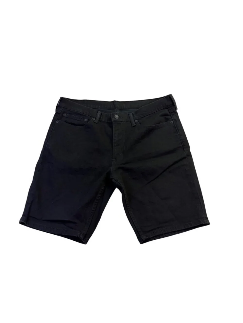 Levis women’s Black Stretch Denim Shorts 511 Slim Fit Casual Style Size 36